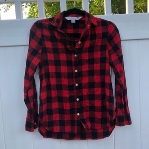 Red Button Up Flannel